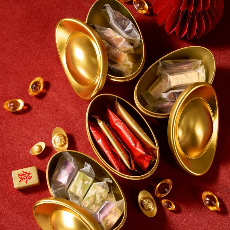 Sage Tea 2026 新年禮盒預購 新年御守 恭喜發財 金元寶 - 手工餅乾 - 其他材質 紅色