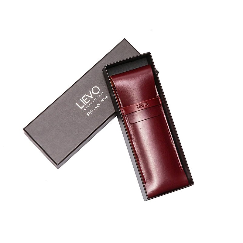 【LIEVO】 Water Wax leather pen cover - Other - Genuine Leather 