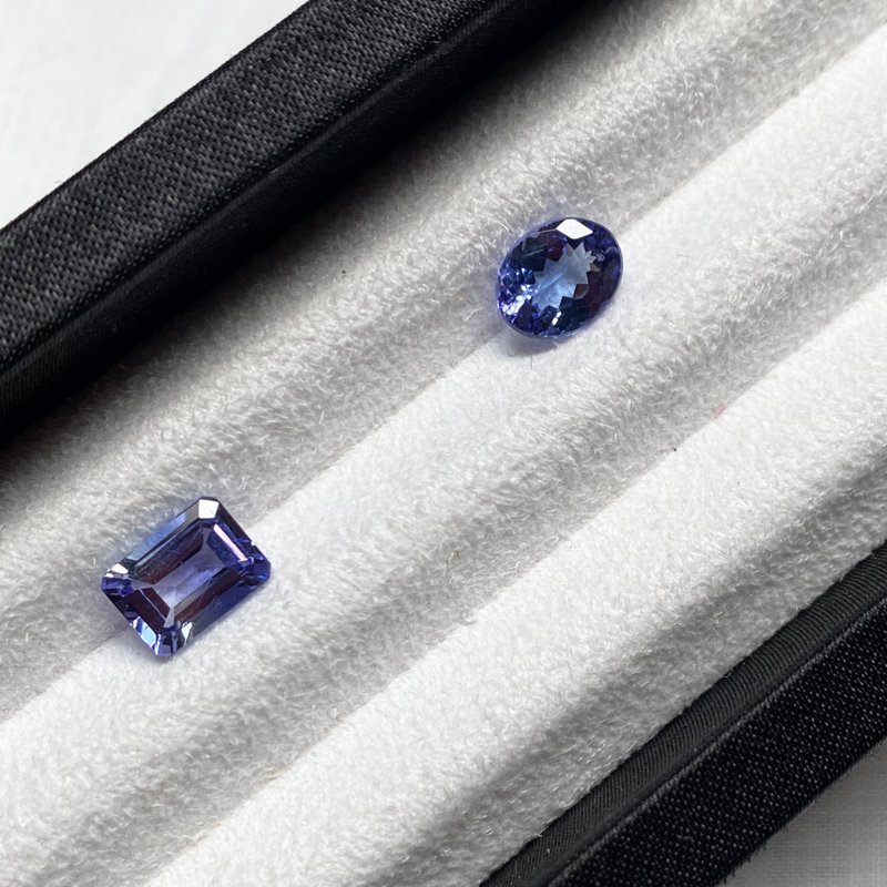 【裸石】丹泉石 Tanzanite 無燒 1.79ct/1.51ct LTAN01/LTAN02 - 項鍊 - 寶石 藍色
