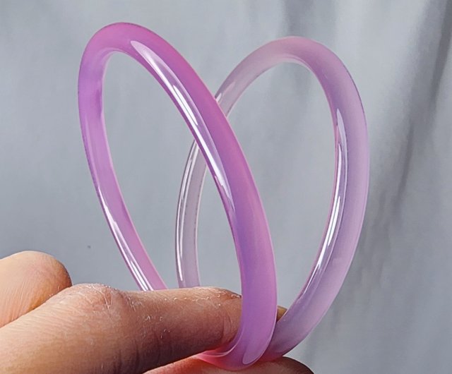本翡翠アイスピンク大粒ブレスレット