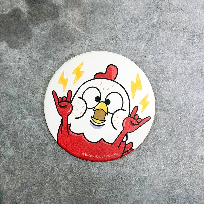 | Funny Three Chickens | coaster - ที่รองแก้ว - วัสดุอื่นๆ 