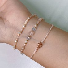 Delicate Ball Double Layer Bracelet Medical Steel Gold Plated Anti