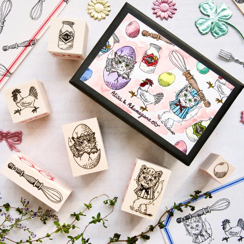 高原のプリン屋さんでお手伝い - 印章/印台 - 木頭 