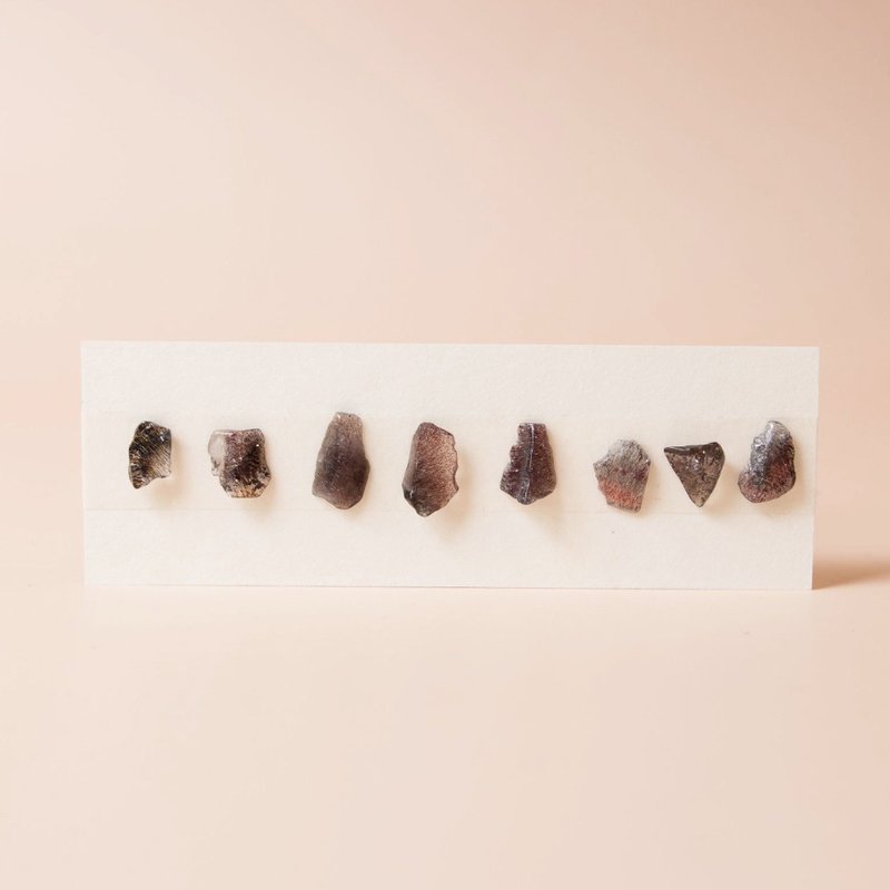 黑色系 超七 限量 自選石 耳環 受注製作 客製化 超高頻率水晶 - 耳環/耳夾/耳骨夾 - 水晶 多色