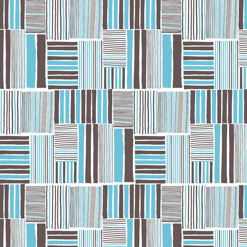 Towel Tin House Blue 46cm x100cm - ผ้ารองโต๊ะ/ของตกแต่ง - ผ้าฝ้าย/ผ้าลินิน สีน้ำเงิน