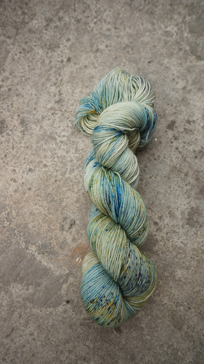 Hand dyed the line. Ore (100% ultra-washed blue wool) - เย็บปัก/ถักทอ/ใยขนแกะ - ขนแกะ 