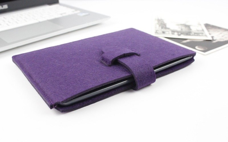 Genuine Pure Handmade Purple Felt Microsoft Computer Case Blanket Set Laptop Bag Surface Bags Surface Pro 4 Plus Type Keyboard Case cover type cover touch cover (can be tailored) - 016 - เคสแท็บเล็ต - วัสดุอื่นๆ 