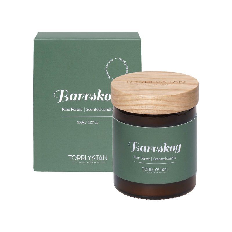 【瑞典 Torplyktan】北極森林蠟燭150g-松木森林 - 香氛蠟燭/燭台 - 蠟 