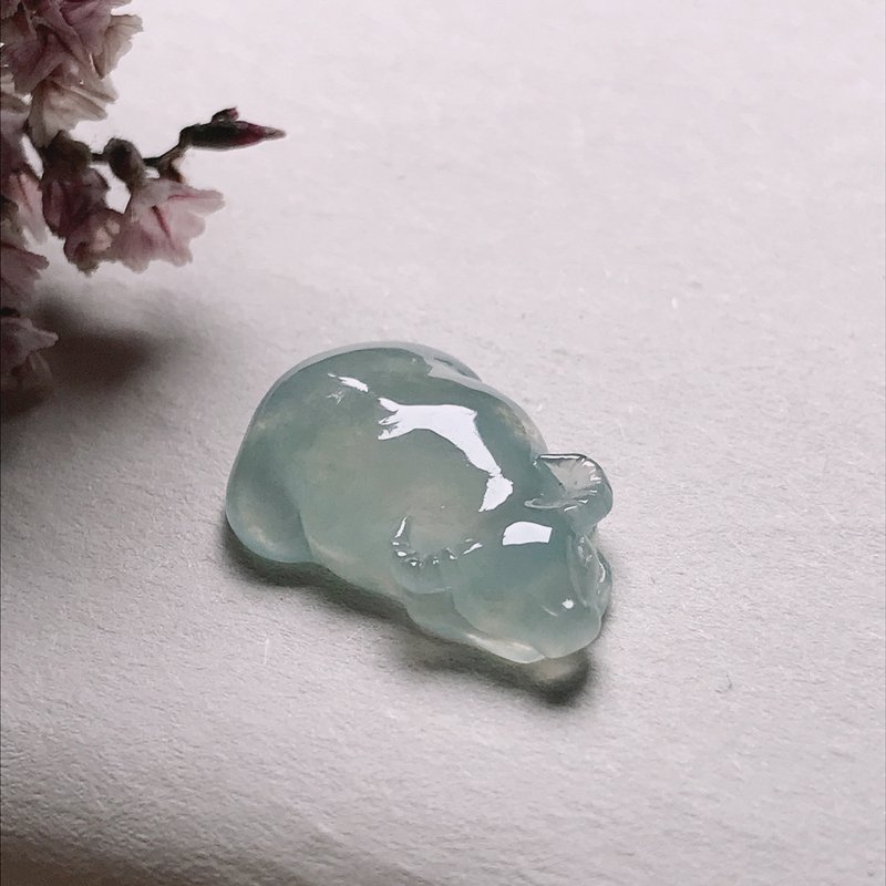 高冰種水牛 | 戒面 | 裸石 | 天然A貨翡翠 - 金工/飾品 - 玉石 透明