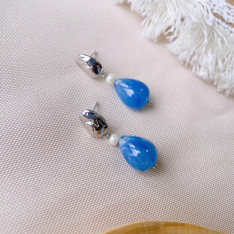 Waveside Reef/ Painless Clip-On& Anti-allergic Acupuncture - Earrings & Clip-ons - Other Materials Multicolor