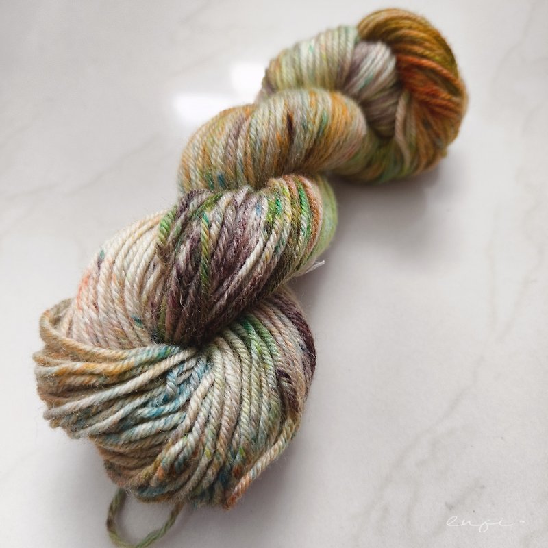 lufi~ Hand-dyed thread Merino DK Pangpang 100g wool hand-dyed thread - เย็บปัก/ถักทอ/ใยขนแกะ - ขนแกะ 