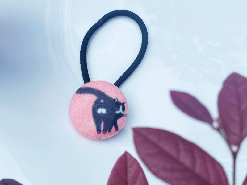 fififafa naughty little black cat | - Hair Accessories - Cotton & Hemp Pink