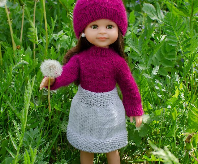 パオラレイナ人形用のニットセーター、帽子、スカート - ショップ ...