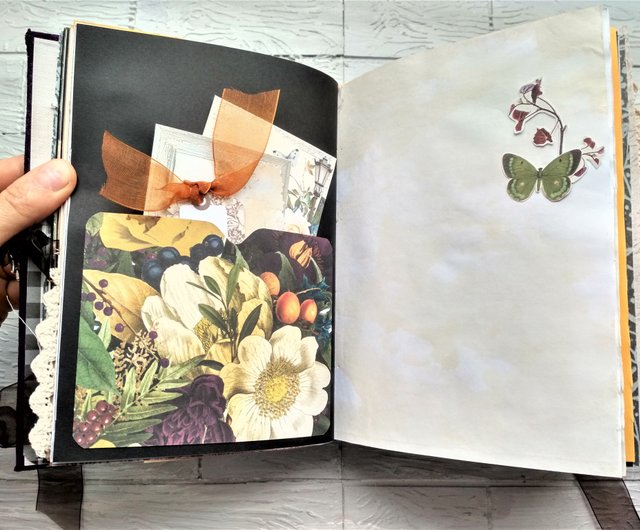 Botanical junk journal handmade French junk journals for sal