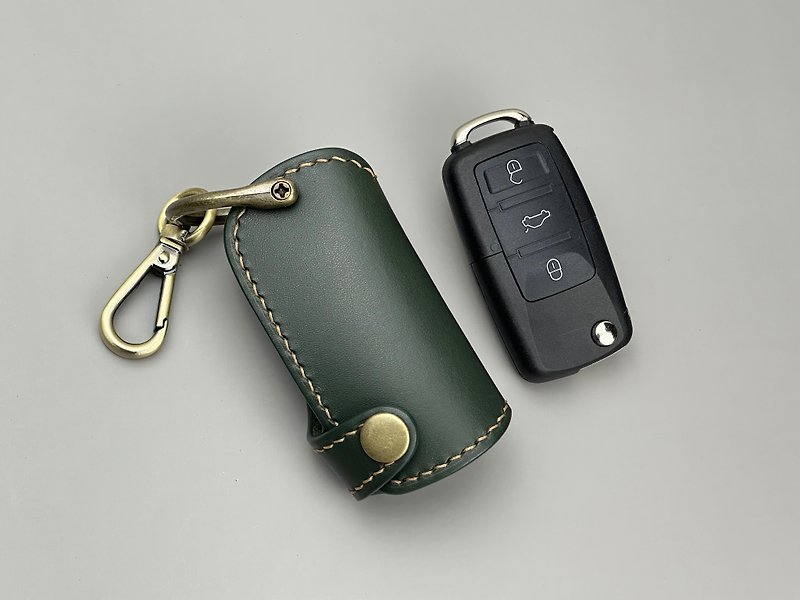 Volkswagen Voss Key Holster Vegetable Tanned Leather - ที่ห้อยกุญแจ - หนังแท้ 
