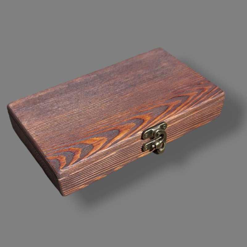Pine wood jewelry box. Trinket case - 其他 - 木頭 咖啡色
