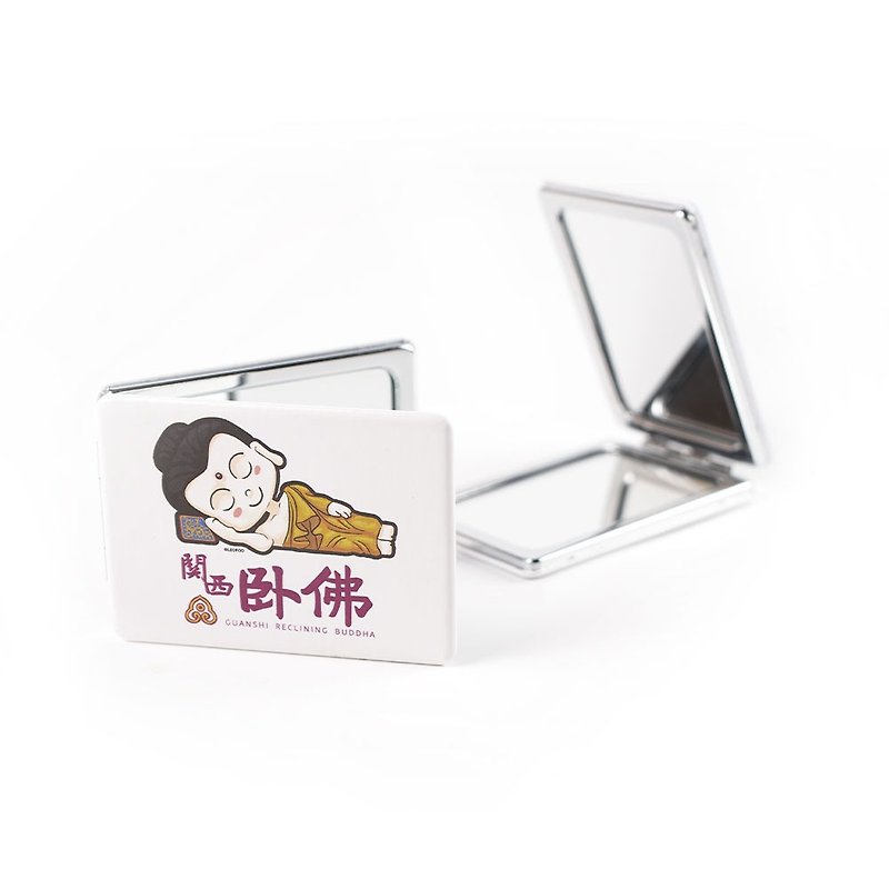 [Liufu Village] Kansai Reclining Buddha Portable Mirror 6cm*8cm Official Direct 5.0 Limited Edition Pattern - Other - Other Materials 