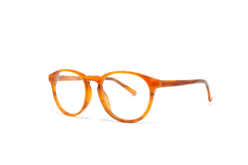 Optical Glasses│Handmade Acetate Eyewear│Caramel Vintage Frame│2is 5068C3 - กรอบแว่นตา - วัสดุอื่นๆ สีนำ้ตาล