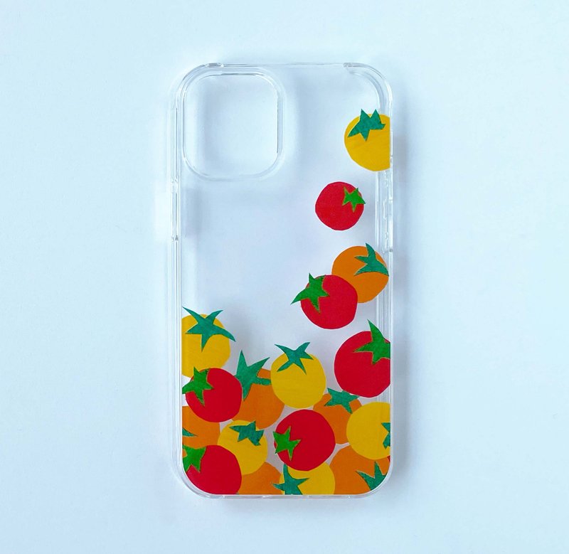 Smartphone case cherry tomato clear made to order - Phone Cases - Plastic Transparent