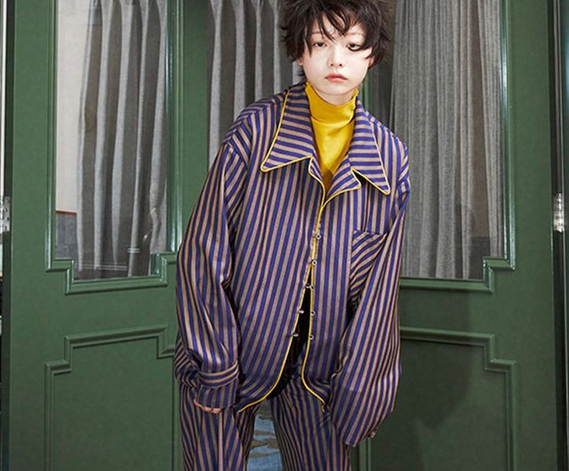 Yellow striped online pajamas