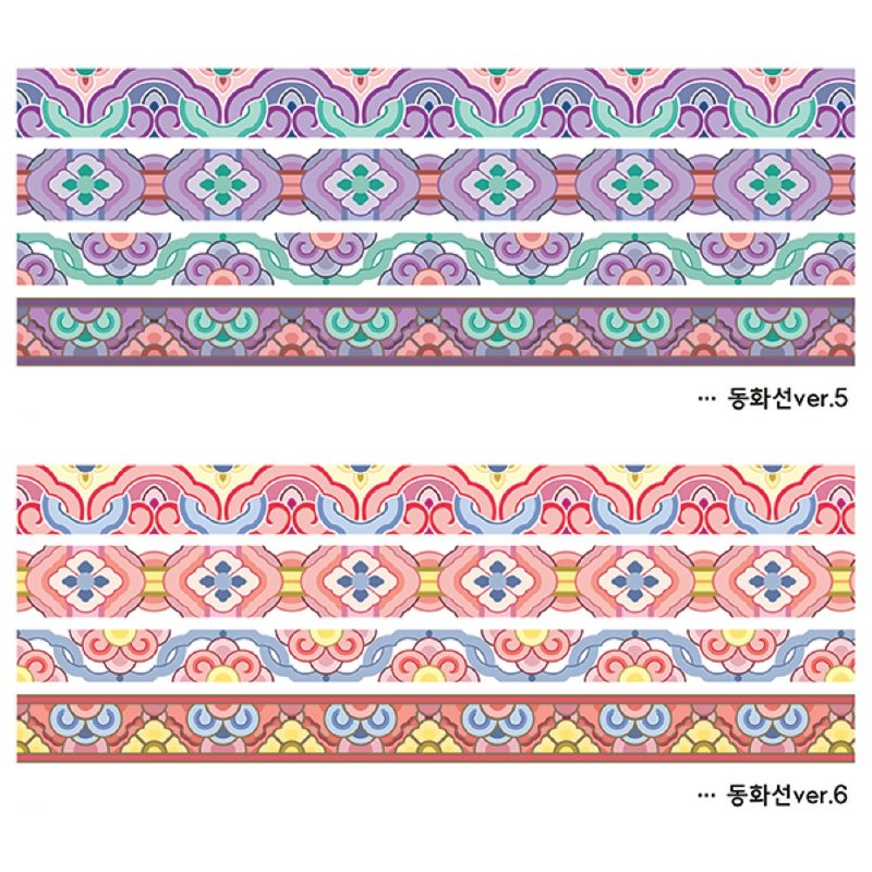 6 types - Oriental Fairy Tale Line (honne market) blackraccoon - 貼紙 - 紙 多色
