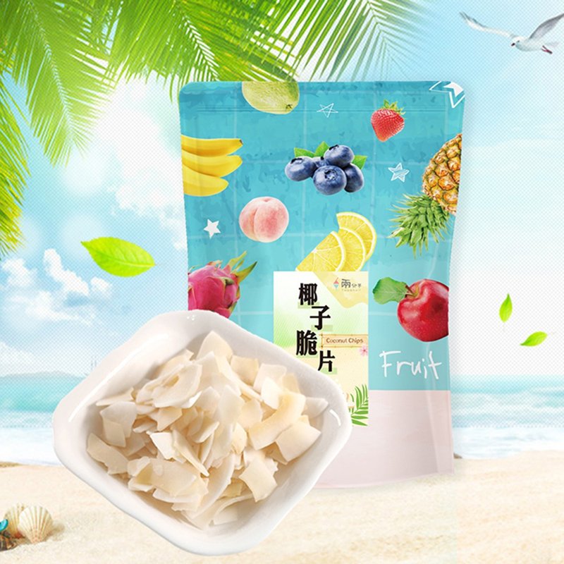 [Two and a half fruit freeze-dried] Coconut flavor - ผลไม้อบแห้ง - อาหารสด หลากหลายสี