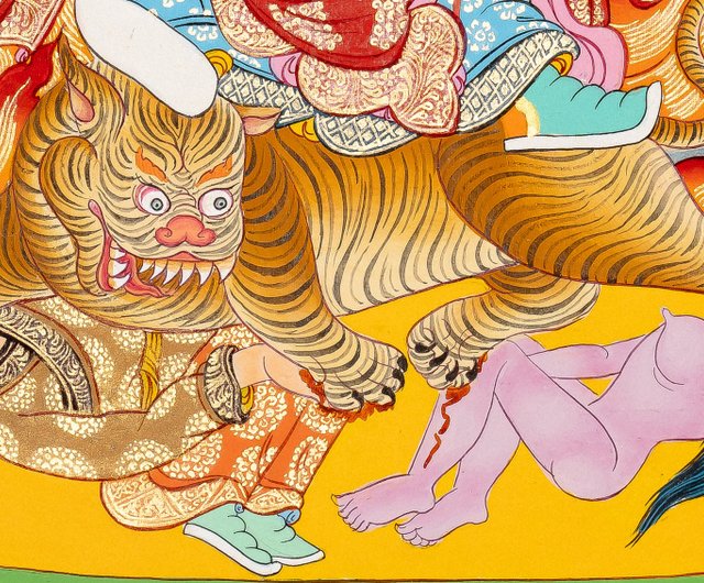 真作　チリ　画家作品　陶板画　絵画　美術品　輸入品　インテリア　タンカ- の絵画 真作 チリ 画家作品 陶板画 絵画 美術品 輸入品 インテリア