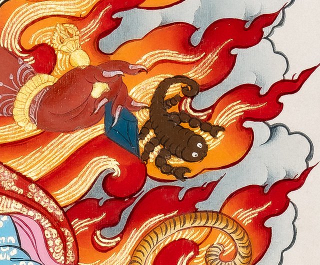 真作　チリ　画家作品　陶板画　絵画　美術品　輸入品　インテリア　タンカ- の絵画 真作 チリ 画家作品 陶板画 絵画 美術品 輸入品 インテリア