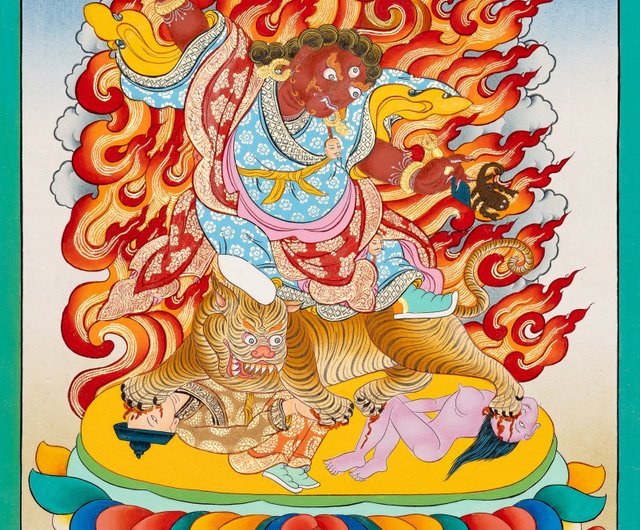 真作　チリ　画家作品　陶板画　絵画　美術品　輸入品　インテリア　タンカ- の絵画 真作 チリ 画家作品 陶板画 絵画 美術品 輸入品 インテリア
