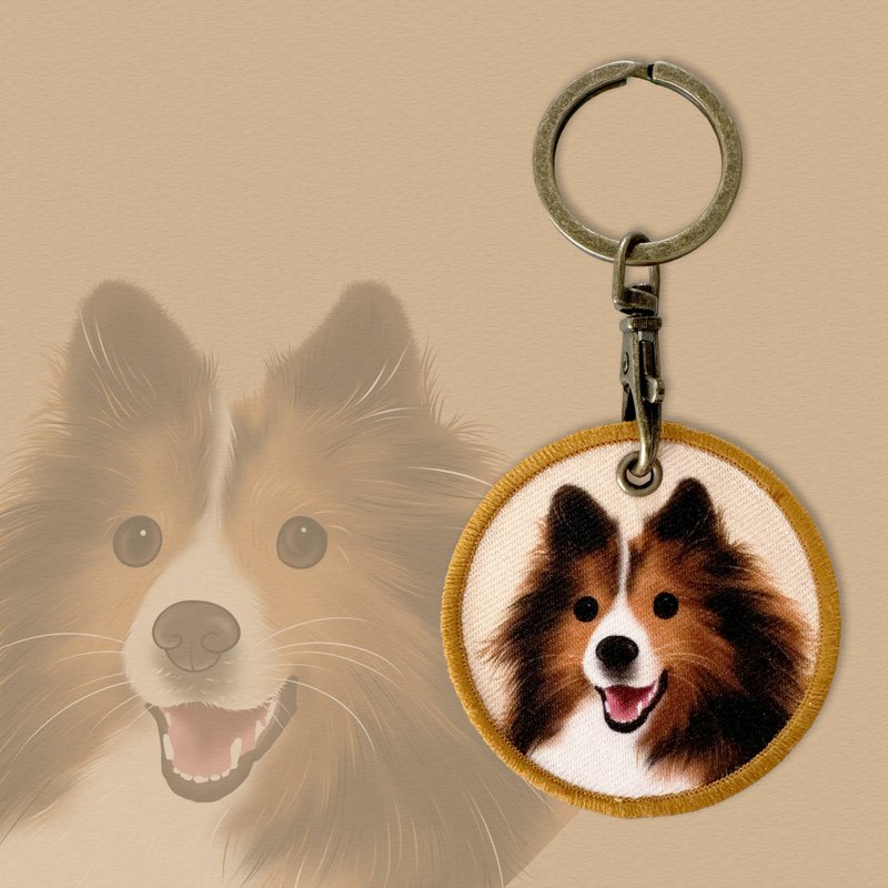 Sheltie key chain - Keychains - Other Materials 