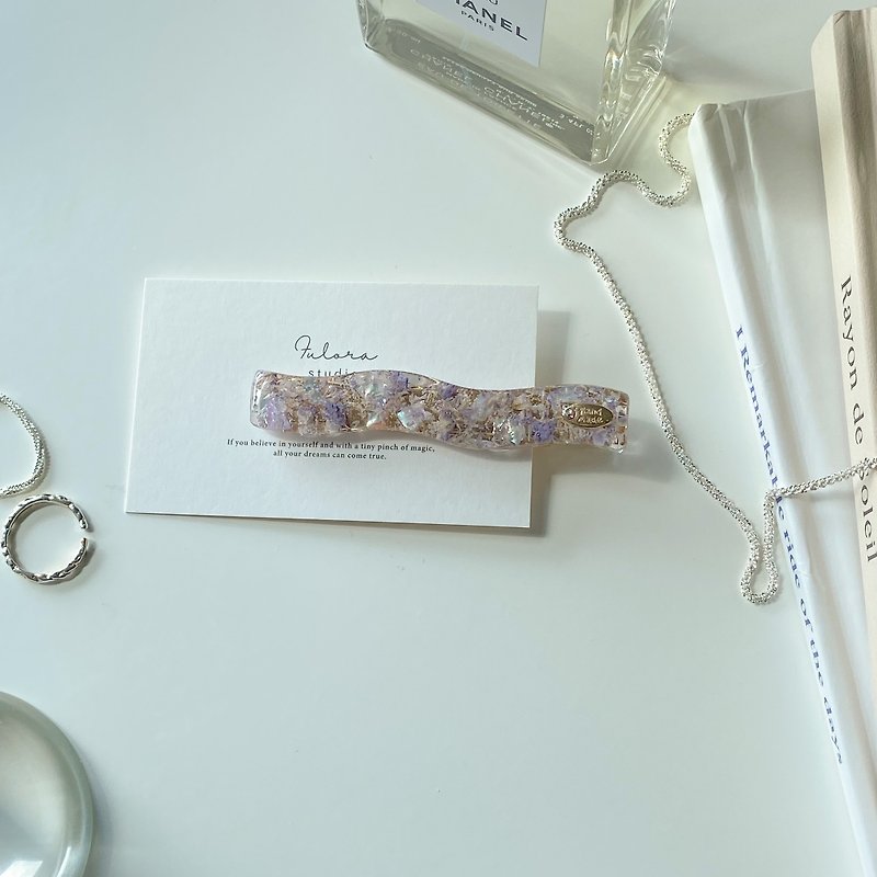 | Lilac | Barrette - Hair Accessories - Plants & Flowers Purple