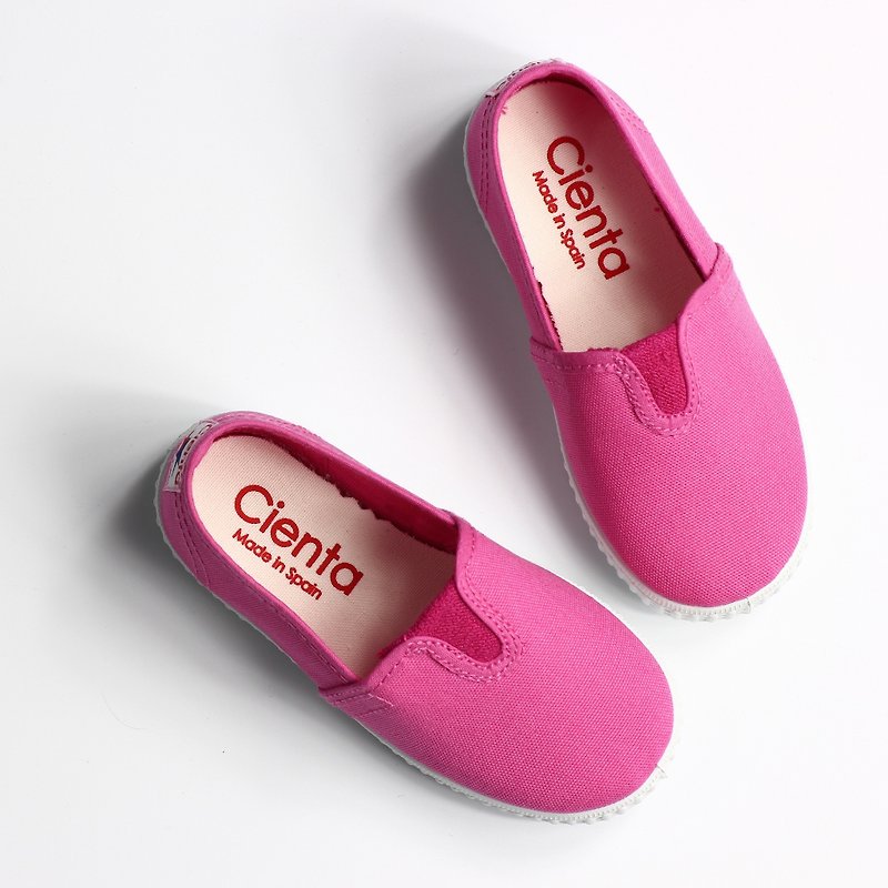スペイン人は靴CIENTA 54000 12ピンクの子供キャンバス、子供サイズ - キッズシューズ - コットン・麻 レッド