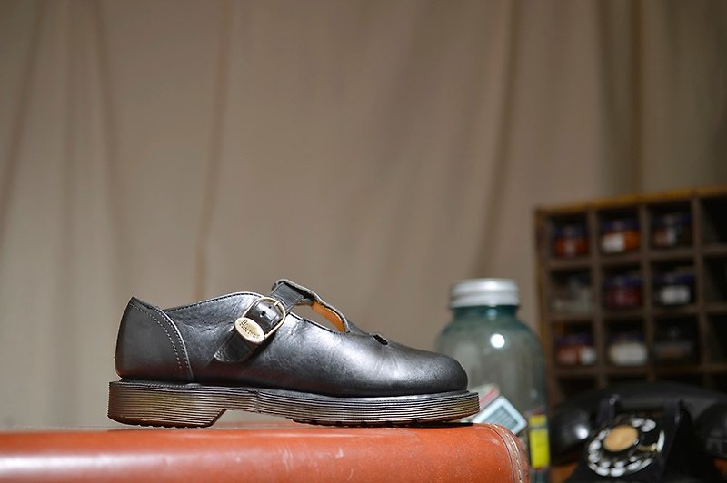 Vintage 英國Dr. Martens 黑色娃娃鞋 - 娃娃鞋/平底鞋 - 真皮 咖啡色