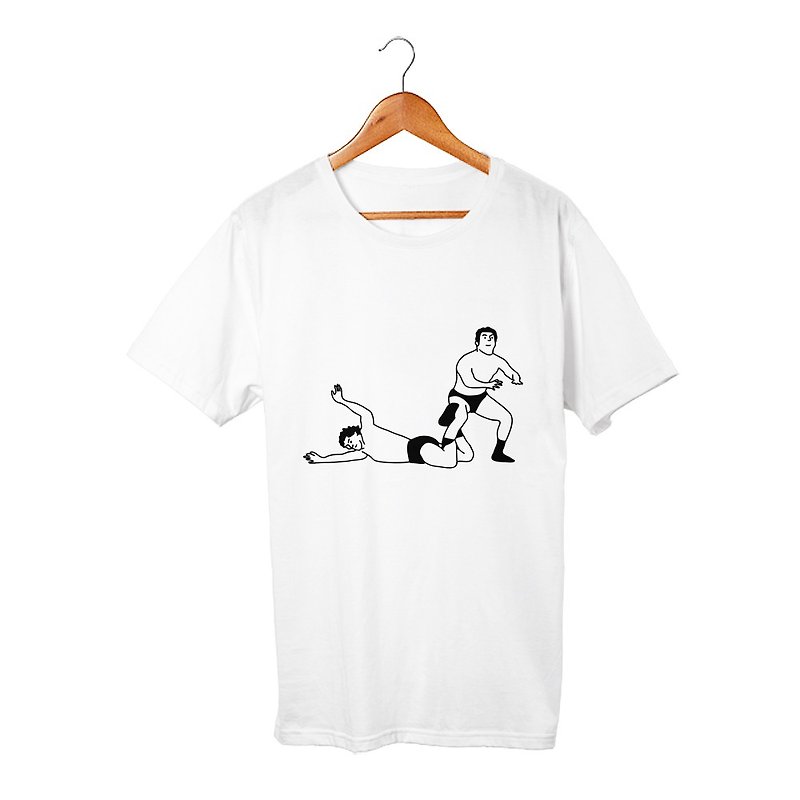 インディアンデスロック T恤 - 男 T 恤 - 棉．麻 白色