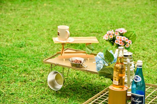 アウトドア折りたたみBBQメッシュテーブルセット - ショップ