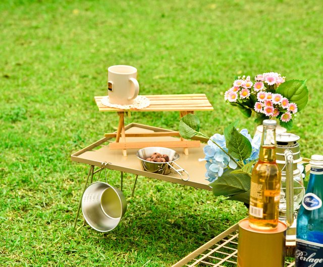 アウトドア折りたたみBBQメッシュテーブルセット - ショップ