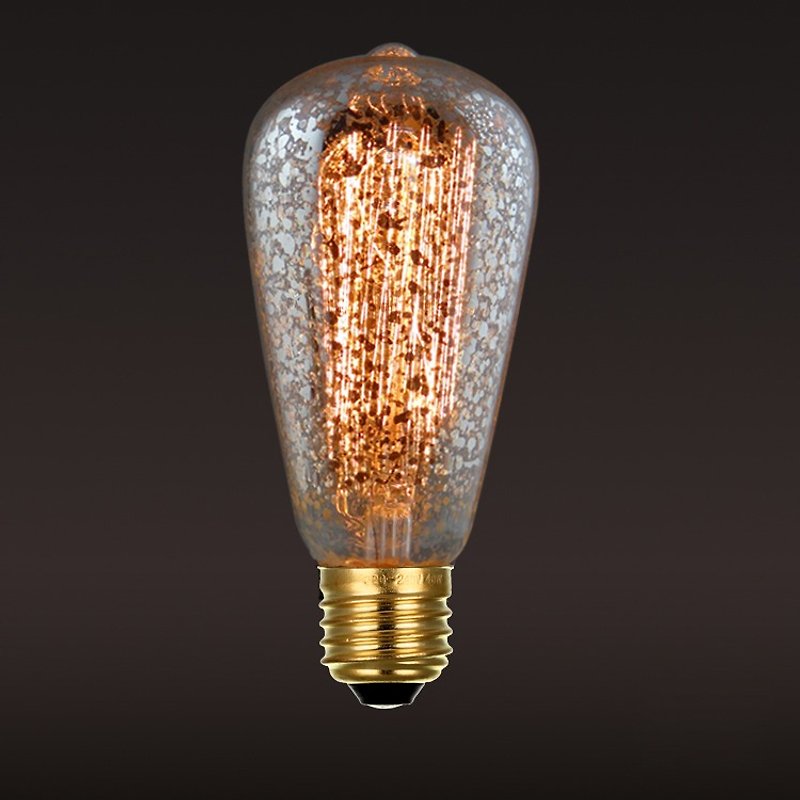 Retro‧Tungsten filament bulb‧Exclamation point (gold spray) bulb│Good Form‧Good shape - Pottery & Glasswork - Glass Yellow