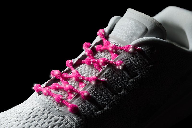 Caterpy Run - No Tie Shoelaces for Performance (Reflective) - อุปกรณ์เสริมกีฬา - ผ้าฝ้าย/ผ้าลินิน สีดำ