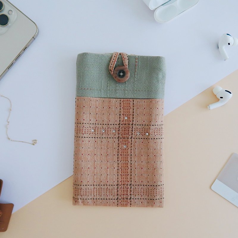 Douba design phone bag - Phone Cases - Cotton & Hemp Orange