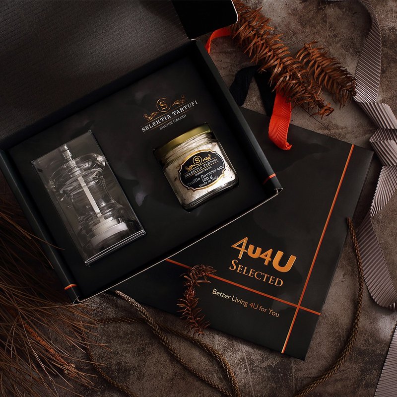 【4u4U】SELEKTIA Italian Chef Truffle Salt Gift Box (with branded paper bag) - Sauces & Condiments - Fresh Ingredients 