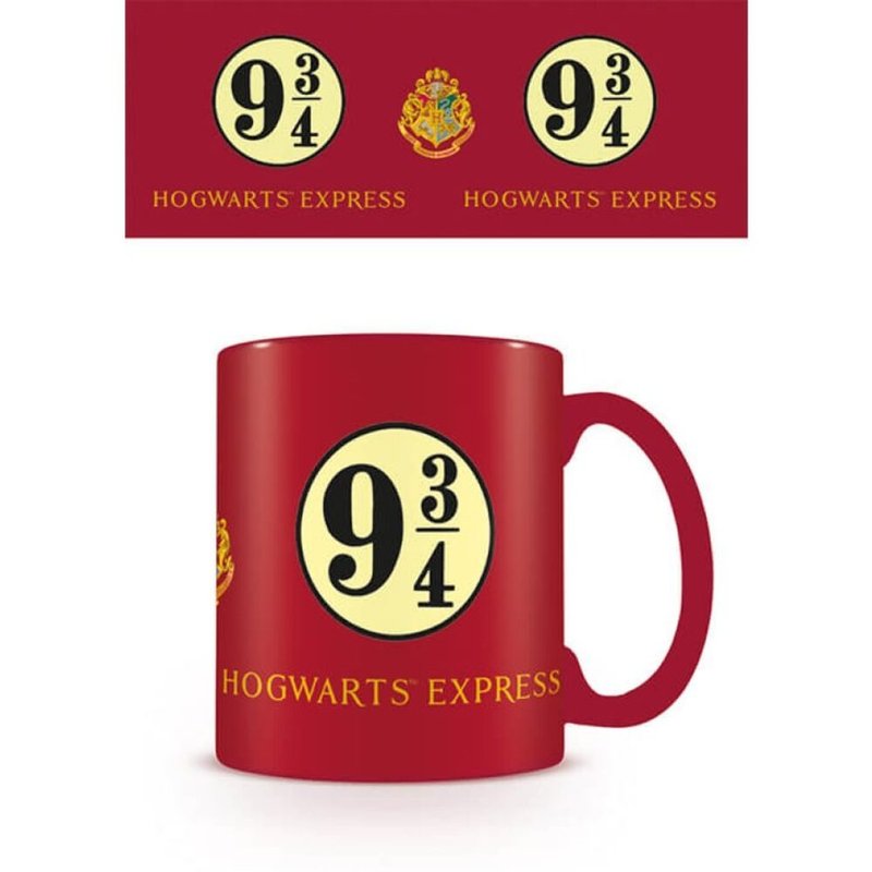 【哈利波特】霍格華茲 9又3/4月台主題馬克杯 / HARRY POTTER - 咖啡杯/馬克杯 - 陶 紅色