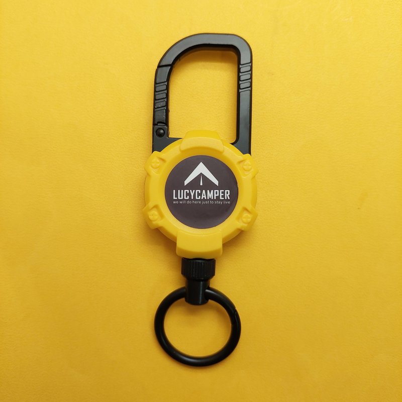 Strong steel wire retractable buckle easy pull buckle carabiner key ring extension buckle - Camping Gear & Picnic Sets - Other Metals 