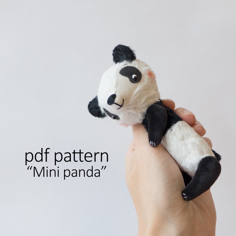 Panda Bear Pattern - Pdf DIY Teddy Pattern - 手工藝教學/工具書 - 其他材質 