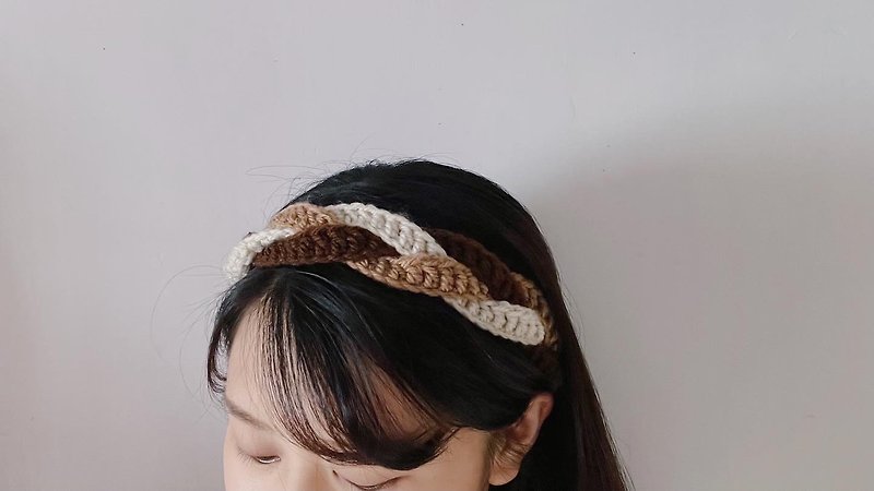 three-hand braided headband