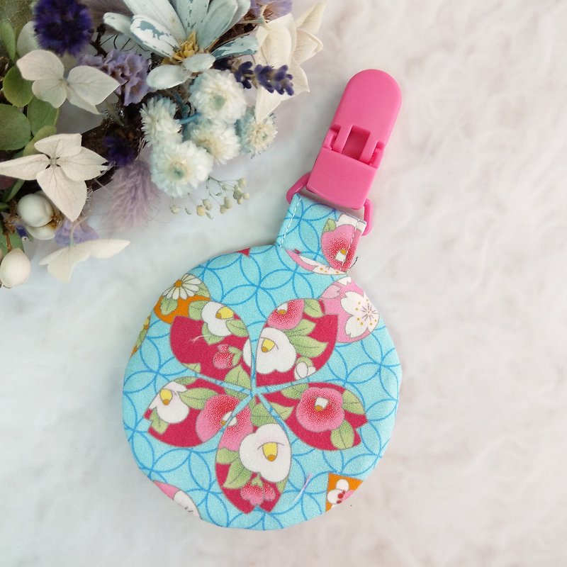 Qibao cherry blossoms. Round peace charm bag (name can be embroidered)