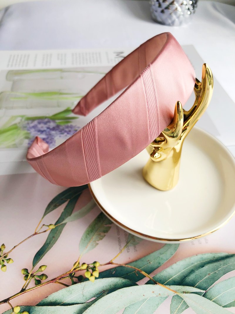 Original meat pink headband - ที่คาดผม - ผ้าไหม สึชมพู