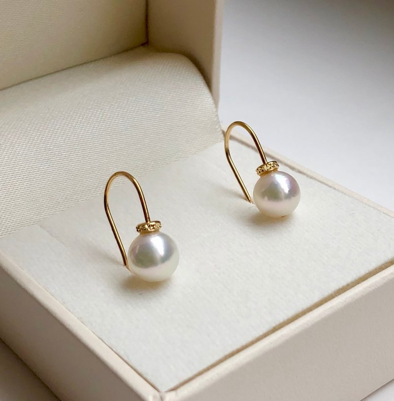 Akoya pearl earring  750 cr - Earrings & Clip-ons - Pearl Gold