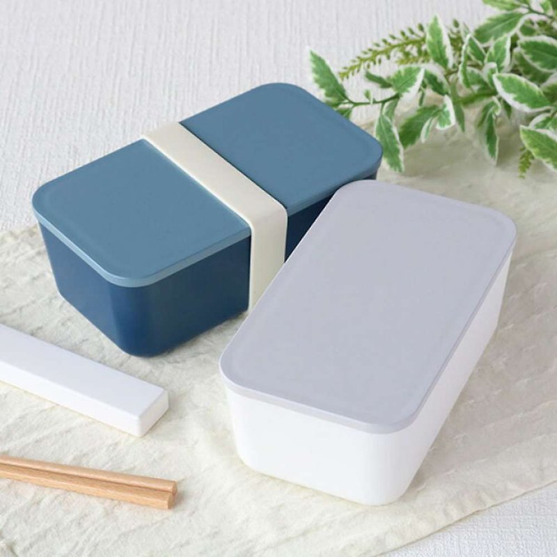 Japan TAKENAKA Japan-made SUKITTO series microwave separable fresh-keeping box 750ml-grey blue