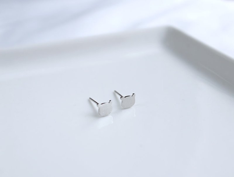 ni.kou sterling silver bear earrings - Other - Other Materials 