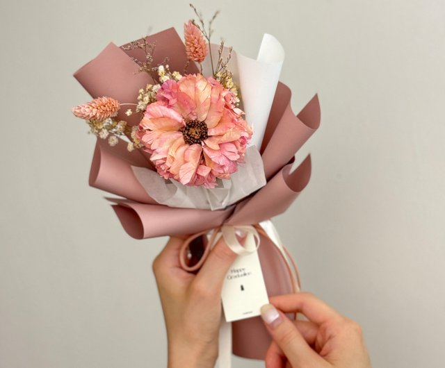 Handmade Featherleaf Sunflower Bouquet (Small) - Graduation